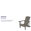 Flash Furniture Gray Poly Resin Adirondack 4 Pk 4-JJ-C14501-LTG-GG